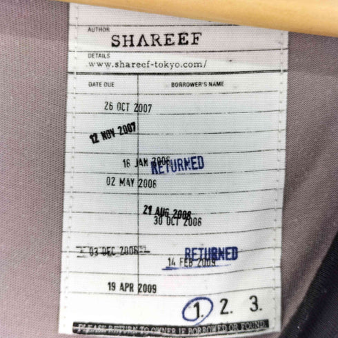 シャリーフ SHAREEF FRAGILE SWITCHING BIG-T メンズ JPN:1