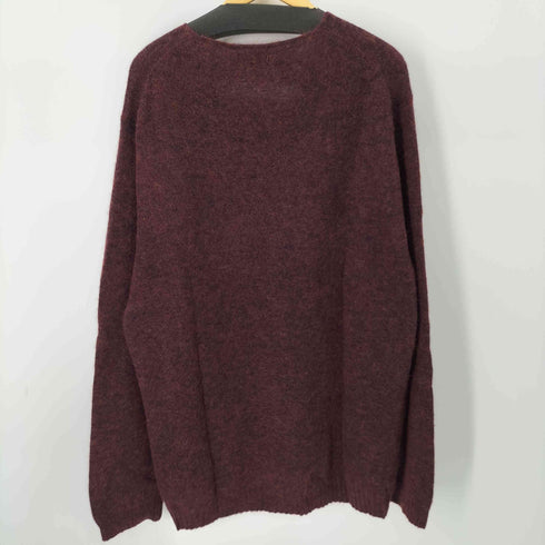 カルバンクライン CALVIN KLEIN ノーカラーウールシャギーニット メンズ import:L