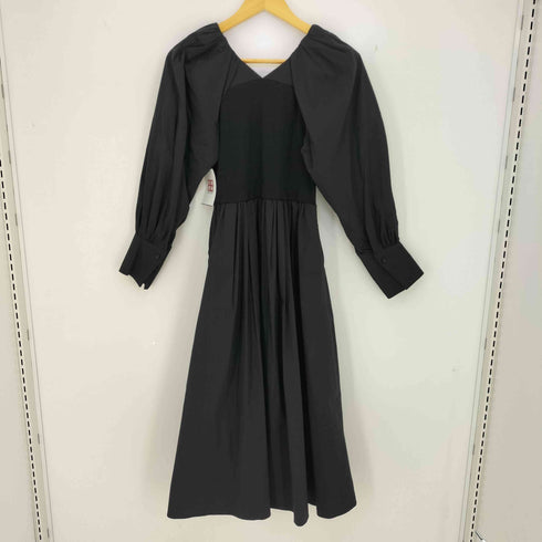 エレンディーク ELENDEEK 22SS V NECK MIX F&F OP Vネックミックスフィット&フレアワンピース レディース JPN:1