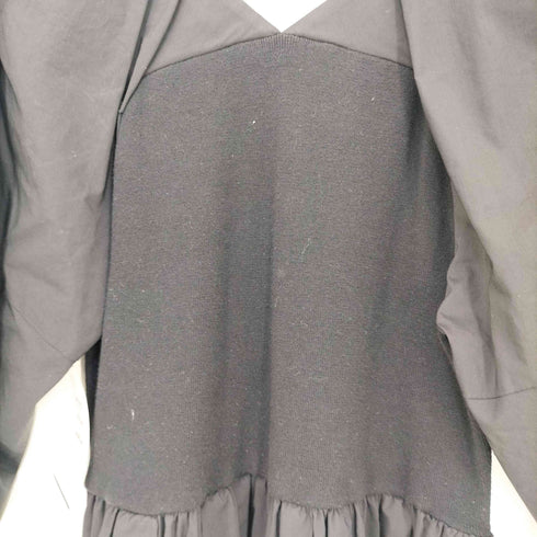 エレンディーク ELENDEEK 22SS V NECK MIX F&F OP Vネックミックスフィット&フレアワンピース レディース JPN:1