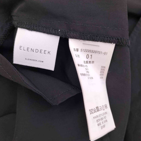 エレンディーク ELENDEEK 22SS V NECK MIX F&F OP Vネックミックスフィット&フレアワンピース レディース JPN:1