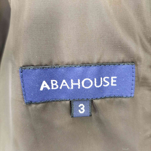 アバハウス ABAHOUSE 丸襟メルトンショールカラーコート くるみボタン メンズ JPN:3