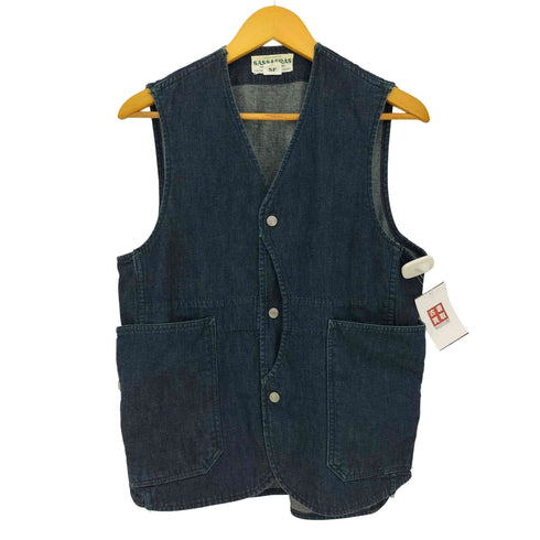 ササフラス SASSAFRAS Garden Tough Vest ガーデンタフベスト デニムベスト メンズ JPN:S
