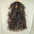 シーイン SHEIN SHEIN MOD フローラルプリント ヴィンテージブラックドレス レディース