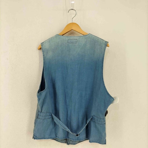 ダブルアールエルラルフローレン RRL RALPH LAUREN ABRAMS INDIGO VEST 刺し子 ベスト メンズ JPN:XL