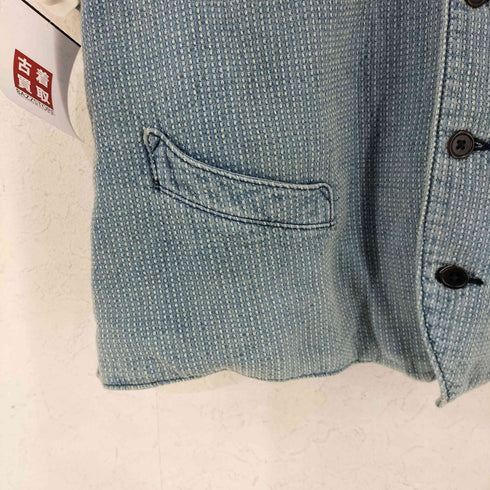 ダブルアールエルラルフローレン RRL RALPH LAUREN ABRAMS INDIGO VEST 刺し子 ベスト メンズ JPN:XL