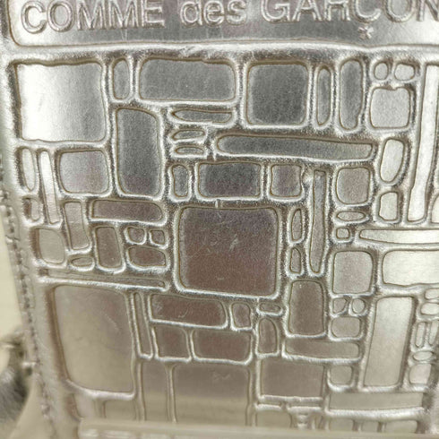 コムデギャルソン COMME des GARCONS EMBOSSED LOGOTYPE ラウンドジップウォレット メンズ
