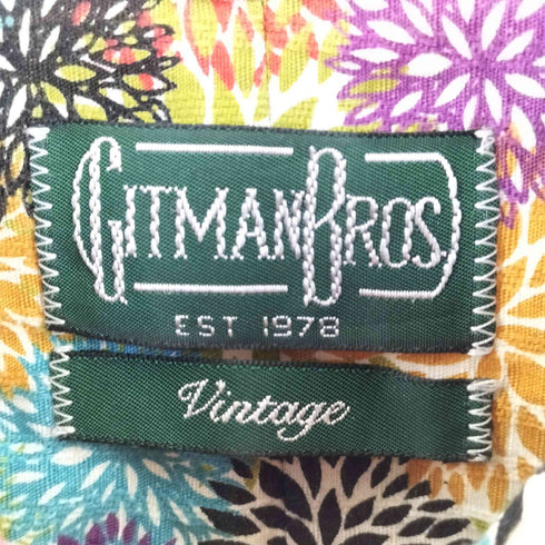 ギットマンブラザーズ GITMAN BROS. USA製 vintage BDシャツ 和柄模様 メンズ JPN:M