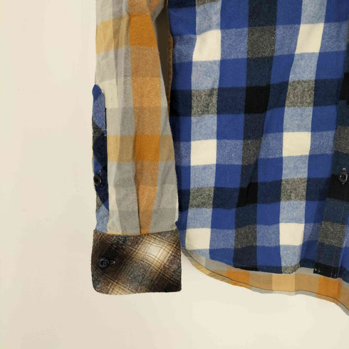 ファクトタム FACTOTUM ネルチェッククレイジー柄シャツ メンズ JPN:44