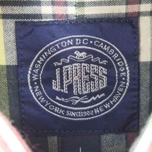 ジェイプレス J.PRESS BDチェックシャツ マドラスチェック メンズ JPN:L