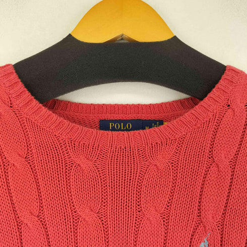 ポロラルフローレン POLO RALPH LAUREN スモールポニー刺繍 ケーブルニット レディース JPN:M