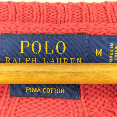 ポロラルフローレン POLO RALPH LAUREN スモールポニー刺繍 ケーブルニット レディース JPN:M