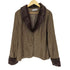 ファーカラージャケット レディース 4XL