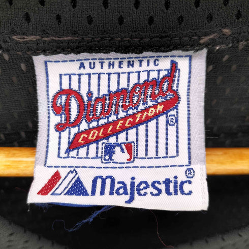 マジェスティック MAJESTIC 90S USA製 チーム 刺繍 メッシュ ゲームシャツ メンズ JPN:XXL