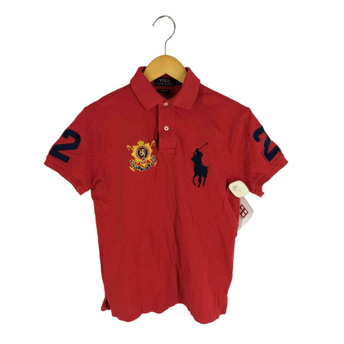 ポロラルフローレン POLO RALPH LAUREN 刺繍デザイン鹿の子ポロシャツ メンズ JPN:XS
