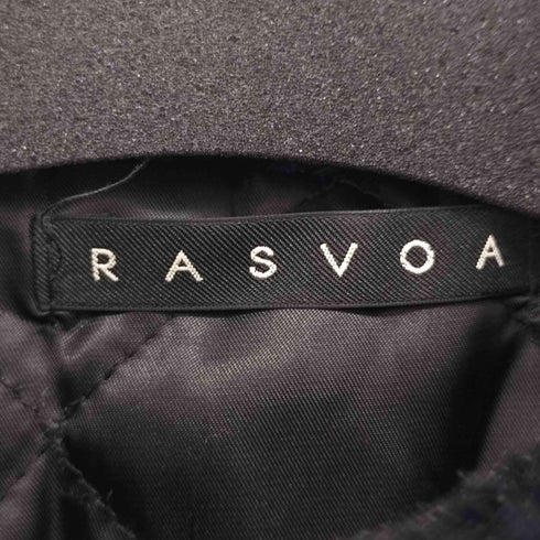 ラスボア RASVOA ステンカラーパッチポケットファーコート レディース FREE