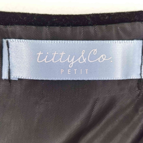 ティティアンドコー titty&Co ベルト付き ベルベット ワンピース レディース FREE