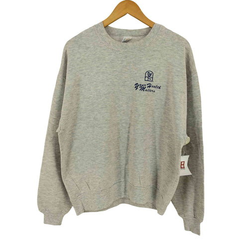 ジャージーズ JERZEES USA製 YARN HEALTH MATTERS クルーネックスウェット メンズ import:L