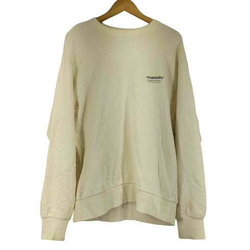 ビバスタジオ vivastudio 両面プリントクルーネックスウェット メンズ import:XL
