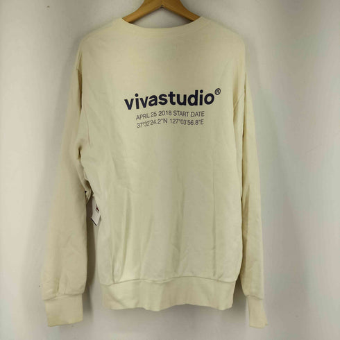 ビバスタジオ vivastudio 両面プリントクルーネックスウェット メンズ import:XL
