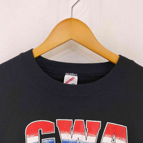 ジャージーズ JERZEES USA製 CWA イーグルプリント クレイジーパターン クルーネックスウェット メンズ 2X