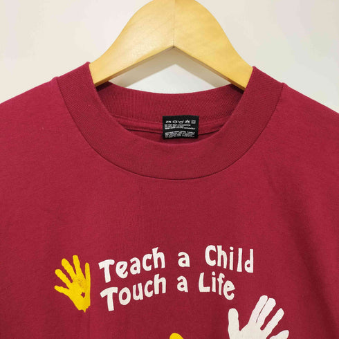 フルーツオブザルーム FRUIT OF THE LOOM 90S シングルステッチ 前面プリント ショートスリーブ クルーネックTシャツ メンズ import:XL
