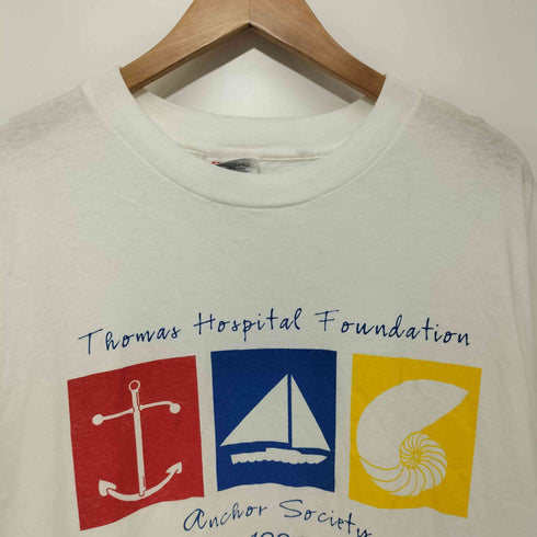 ヘインズ Hanes 90S HEAVYWEIGHT シングルステッチ 前面プリント ショートスリーブ クルーネックTシャツ メンズ XXXL