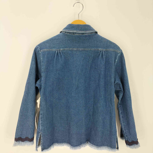 シーバイクロエ SEE BY CHLOE フリンジデニムプルオーバーシャツ レディース 34