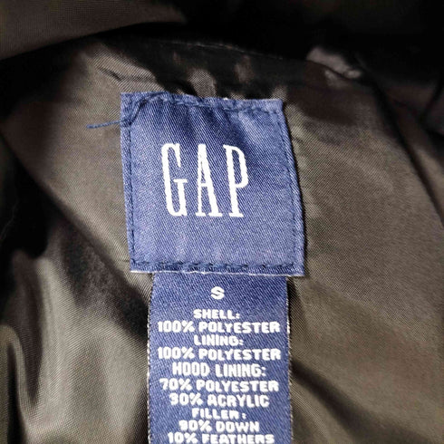 ギャップ Gap 00s-90s OLD GAP N-2B ダウンジャケット マルチポケット ダブルジップ メンズ JPN:S