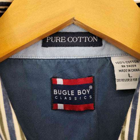 ビューグルボーイ Bugle Boy 90S マルチストライプ BD L/S シャツ メンズ JPN:L