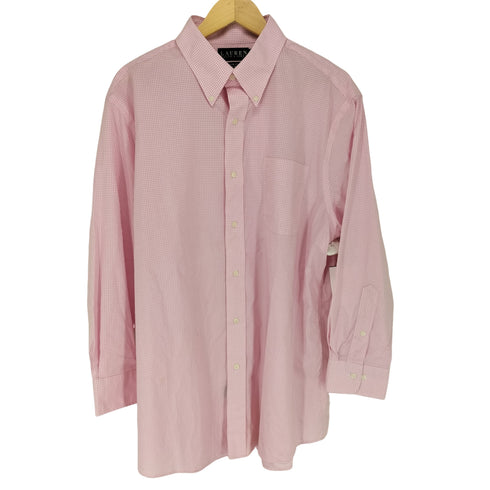 ローレンラルフローレン LAUREN RALPH LAUREN チェック柄オックスフォードシャツ メンズ 17 1/2