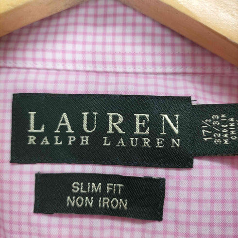 ローレンラルフローレン LAUREN RALPH LAUREN チェック柄オックスフォードシャツ メンズ 17 1/2