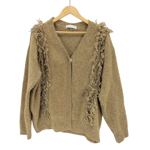 RIELLE riche Fringe Knit Cardigan レディース