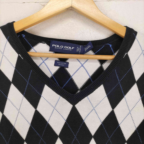 ポロゴルフラルフローレン POLO GOLF RALPH LAUREN シルク混アーガイルベスト メンズ JPN:XXL
