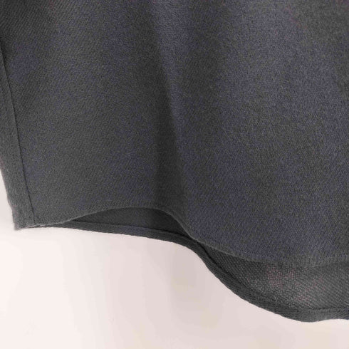 グラフペーパー Graphpaper Viscose Wool Viyella Oversized Band Collar Shirts メンズ 2