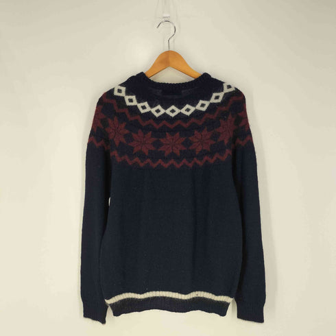 トゥモローランドトリコ TOMORROWLAND tricot 総柄 モヘア混 ウール クルーネックニット メンズ JPN:L