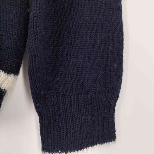 トゥモローランドトリコ TOMORROWLAND tricot 総柄 モヘア混 ウール クルーネックニット メンズ JPN:L