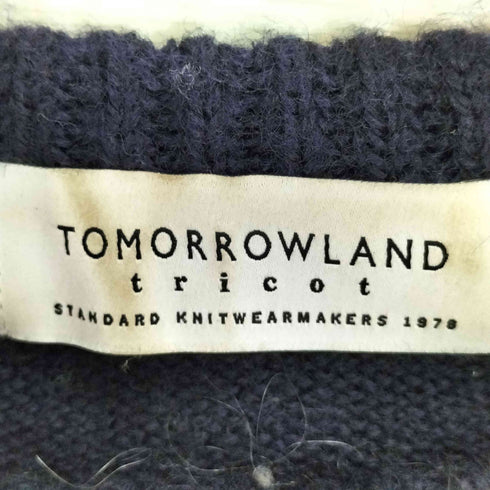 トゥモローランドトリコ TOMORROWLAND tricot 総柄 モヘア混 ウール クルーネックニット メンズ JPN:L