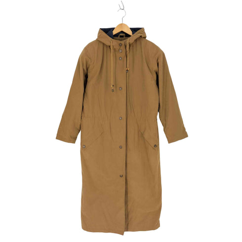 エディーバウアー Eddie Bauer 黒タグ後期 香港製 コットンナイロン ロング モッズコート レディース import:S