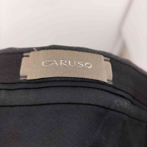 カルーゾ CARUSO MADE IN ITALY 1タックウールスラックス メンズ