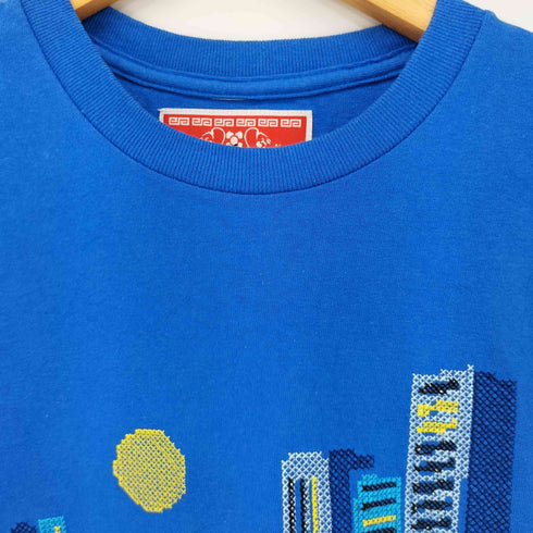 フロント刺繍 S/S クルーネックTシャツ メンズ import:M