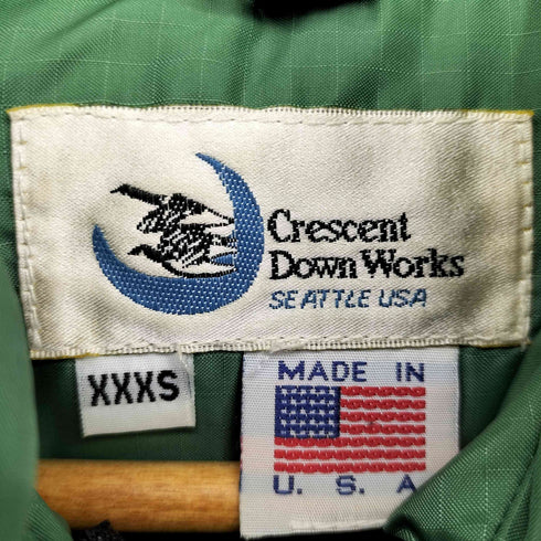 クレセントダウンワークス CRESCENT DOWN WORKS USA製 グースダウンベスト レディース XXXS