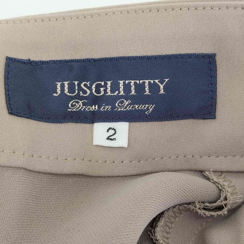 ジャスグリッティー JUSGLITTY ウォッシャブル ワイド パンツ レディース JPN:2