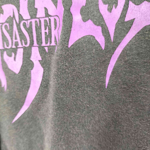 Dirty business ダメージ加工ロゴプリントクロップドプルオーバーパーカー ピグメント レディース JPN:XL