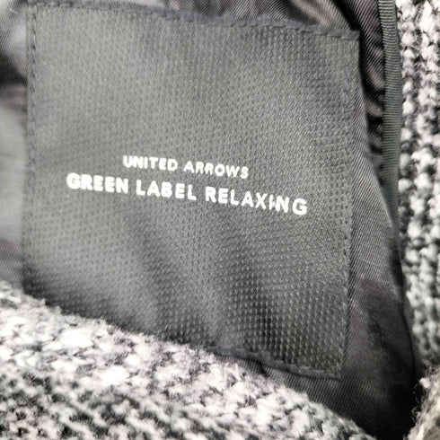ユナイテッドアローズグリーンレーベルリラクシング UNITED ARROWS green label relaxing チェックチェスターコート メンズ JPN:M