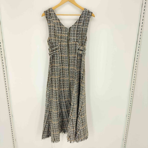 アンドクチュール And Couture ツイードバックジップジャンパースカート レディース JPN:38