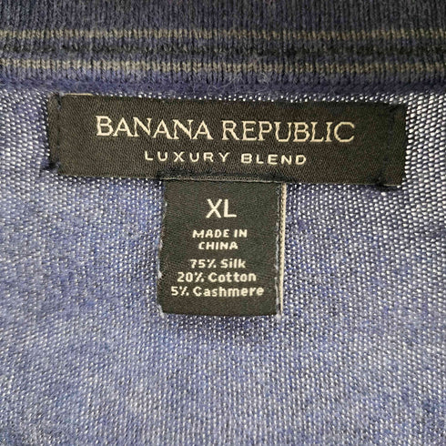 バナナリパブリック BANANA REPUBLIC シルクカシミヤ混 Vネックニット メンズ JPN:XL