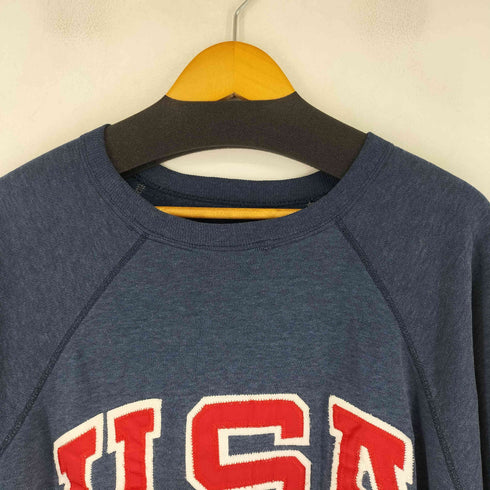 80~90s USAワッペン ラグランスウェット メンズ