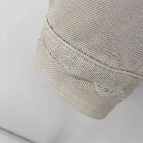ザラ ZARA Ripped denim overshirt ダメージ加工デニムシャツ メンズ JPN:L