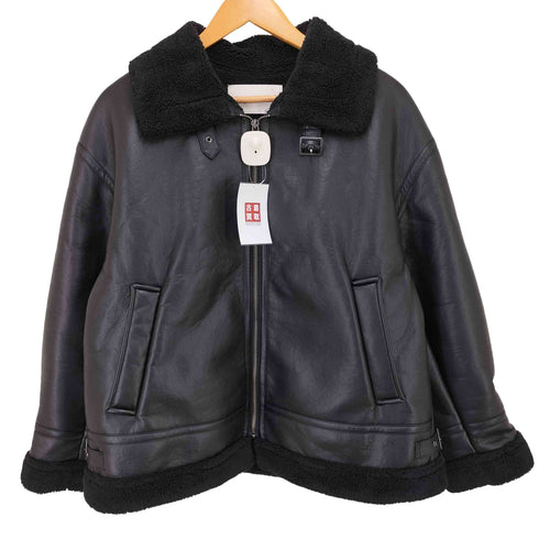 レイビームス Ray BEAMS フェイクムートン ボマー ブルゾン レディース JPN:0